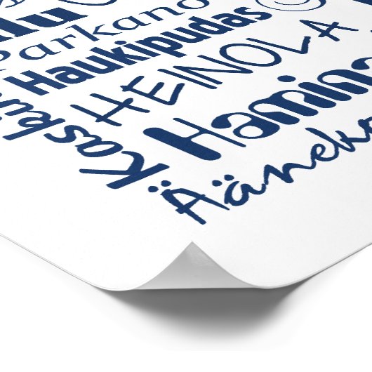 Finlands poster van de Towns (Hoek)