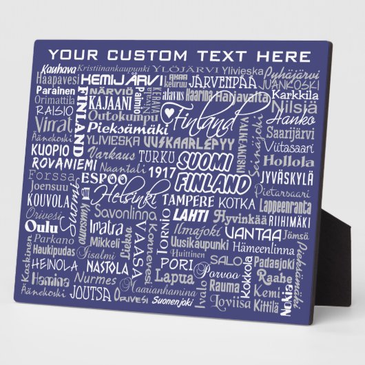 Finland's Towns aangepaste kleurenplak Fotoplaat (Zijkant)