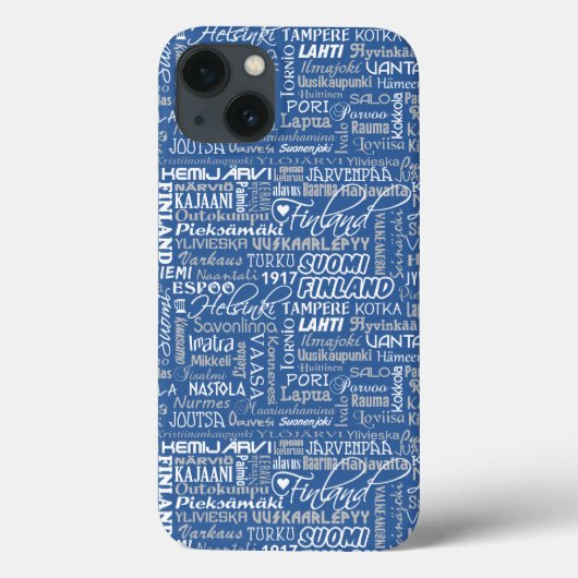 Finland's Towns iPad-gevallen Case-Mate iPhone Case (Achterkant)