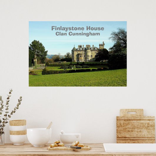 Finlaystone House - Clan Cunningham Poster (Keuken)