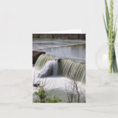 Finley Dam Waterfall Wenskaart Kaart (Voorkant)