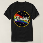 Finley regenboog in ruimte  stijl t-shirt (Design voorkant)