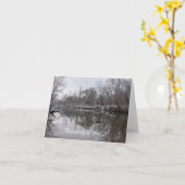 Finley Winter Reflections Denking You Kaart (Gele Bloem)