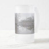 Finley Winter Reflections Frosted Glass Beer Mok (Voorkant rechts)