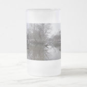 Finley Winter Reflections Frosted Glass Beer Mok (Center)