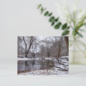 Finley Winter Snow denking you Briefkaart (Staand voorkant)