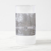 Finley Winter Snow Frosted Glass Beer Mok (Center)