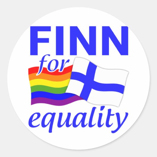 Finn 4 Equality stickers (Voorkant)