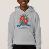 Finn boys F name: heraldry shield Hoodie (Voorkant)