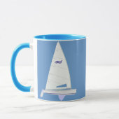 Finn Class Racing Sailboat Mok (Links)