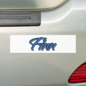 Finn Name blue Aufkleber Sticker Autoaufkleber (Op auto)
