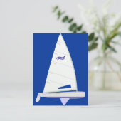 Finn Racing Sailboat onedesign Briefkaart (Staand voorkant)