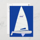 Finn Racing Sailboat onedesign Briefkaart (Voorkant / Achterkant)