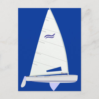 Finn Racing Sailboat onedesign Briefkaart