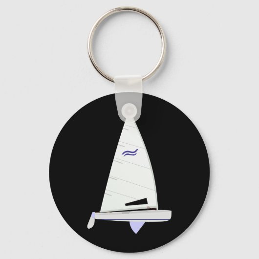 Finn Racing Sailboat onedesign Sleutelhanger (Voorkant)