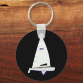 Finn Racing Sailboat onedesign Sleutelhanger (Voorkant)