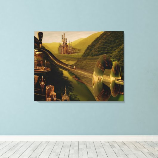 Finn verpakt canvas (Insitu (Houten vloer))