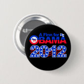 FINN VOOR OBAMA 2012-toets Ronde Button 5,7 Cm (Voorkant /achterkant)