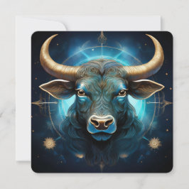 Finnbhennach De witte hoornstier Taurus Art Kaart