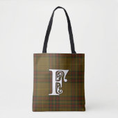 Finnegan Clan Tartan Monogram Tote Bag (Voorkant)