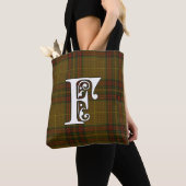 Finnegan Clan Tartan Monogram Tote Bag (Dichtbij)