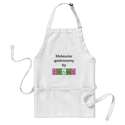 Finnegan periodiek table name apron standaard schort (Voorkant)
