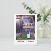 Finnegans markt, Hudson ~ Quebec Briefkaart (Staand voorkant)