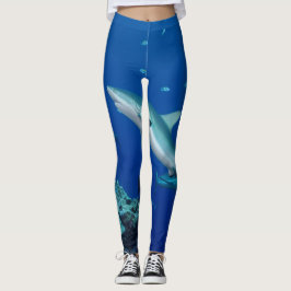 Finnen: Eenvoudige rifhaai afgedrukt Leggings