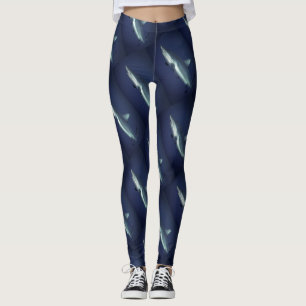 Finnen: Koele haaienpatroonprint Leggings