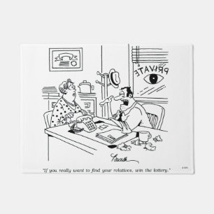 Finnen van familieleden deurmat