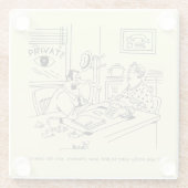 Finnen van familieleden glazen onderzetter (Achterkant)