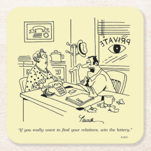 Finnen van familieleden kartonnen onderzetters