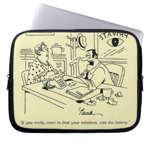 Finnen van familieleden laptop sleeve