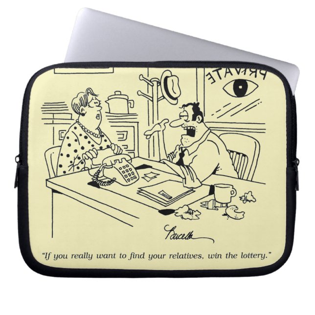 Finnen van familieleden laptop sleeve (Voorkant)