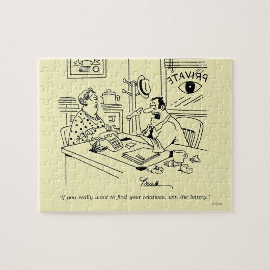 Finnen van familieleden legpuzzel (Horizontaal)