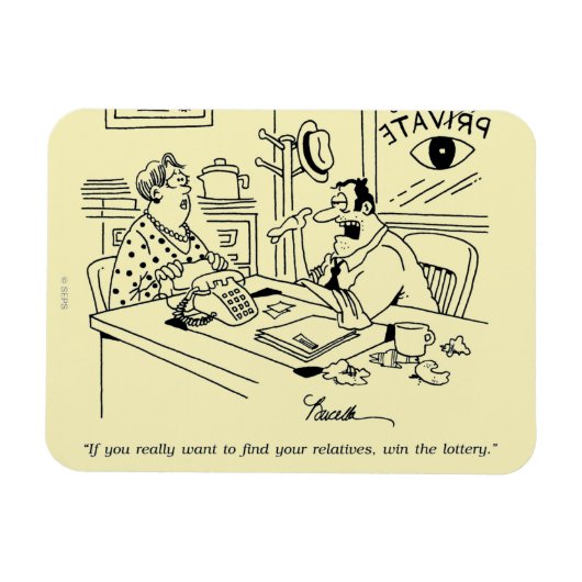 Finnen van familieleden magneet (Horizontaal)