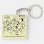 Finnen van familieleden sleutelhanger (Achterkant)