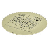 Finnen van familieleden snijplank (Hoek)