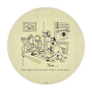 Finnen van familieleden snijplank