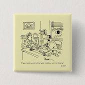 Finnen van familieleden vierkante button 5,1 cm (Voorkant)