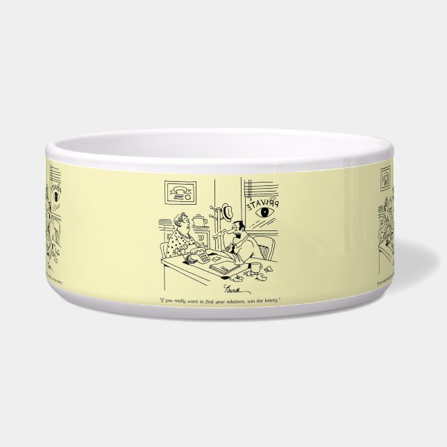 Finnen van familieleden voerbakje (Voorkant)