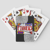 Finneus Spider Webs en Supermachten Pokerkaarten (Achterkant)