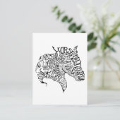 Finnhorse Freehand Typography Briefkaart (Staand voorkant)