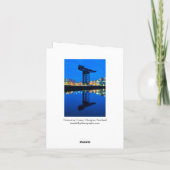 Finnieston Crane, Glasgow Greeting Card Bedankkaart (Achterkant)