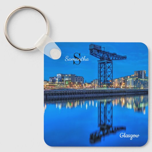 Finnieston Crane, Glasgow, Scotland Keyring Sleutelhanger (Voorkant)