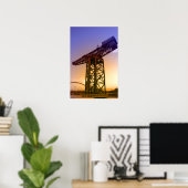 Finnieston Crane Poster Print (Thuiskantoor)