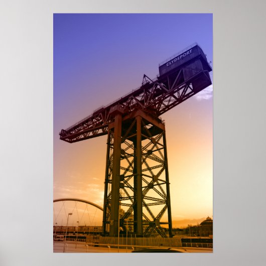 Finnieston Crane Poster Print (Voorkant)