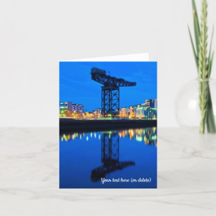 Finnieston-kraan, Glasgow wenskaart Bedankkaart