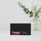 Finnigan Big Redstripe Asterisk Visitekaartje (Staand voorkant)