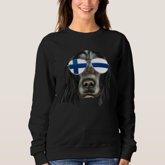 Finnish Flag English Cocker Spaniel Dog Finland Po Trui (Voorkant)